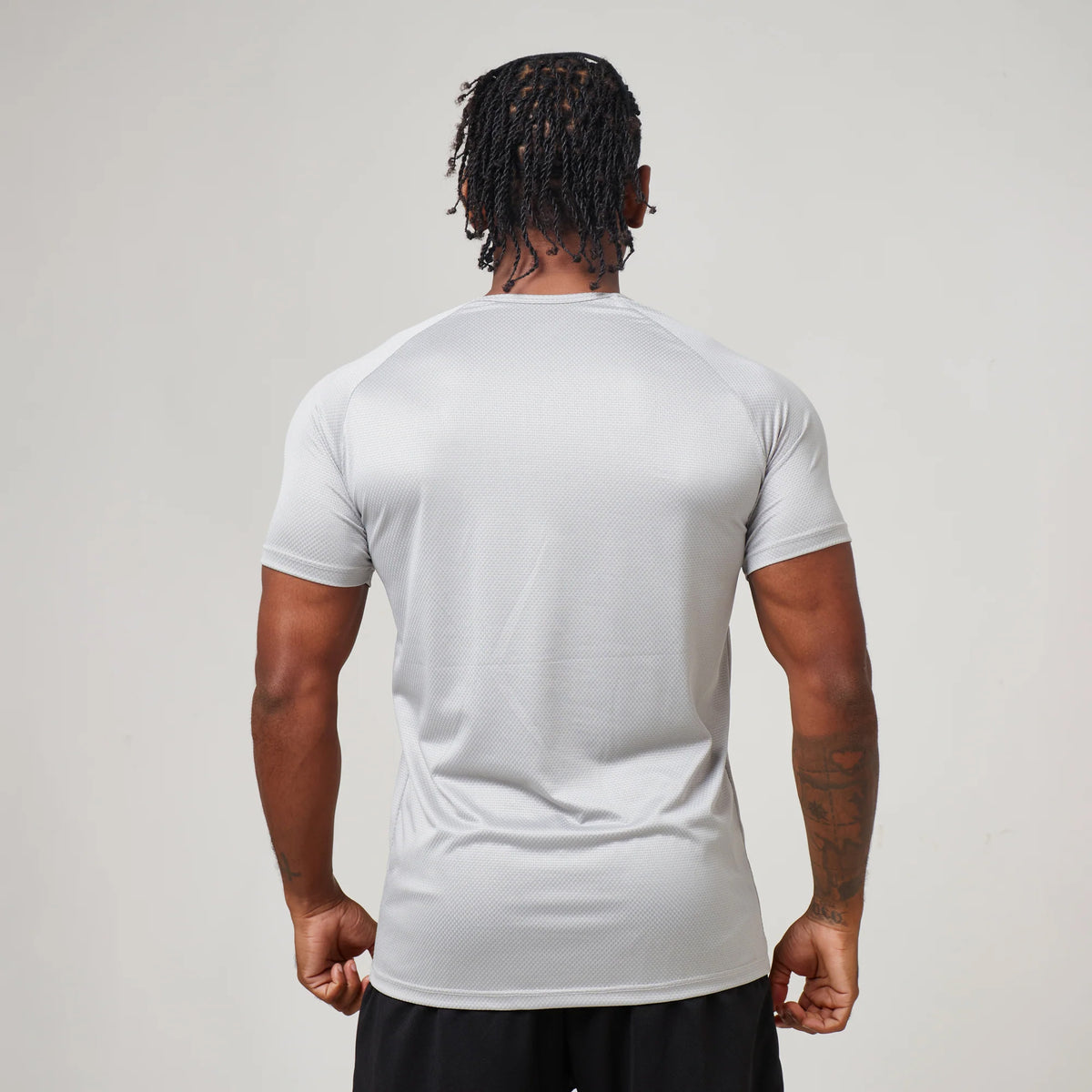 Camiseta Dry Fit Middle Lupus Cinza Prata