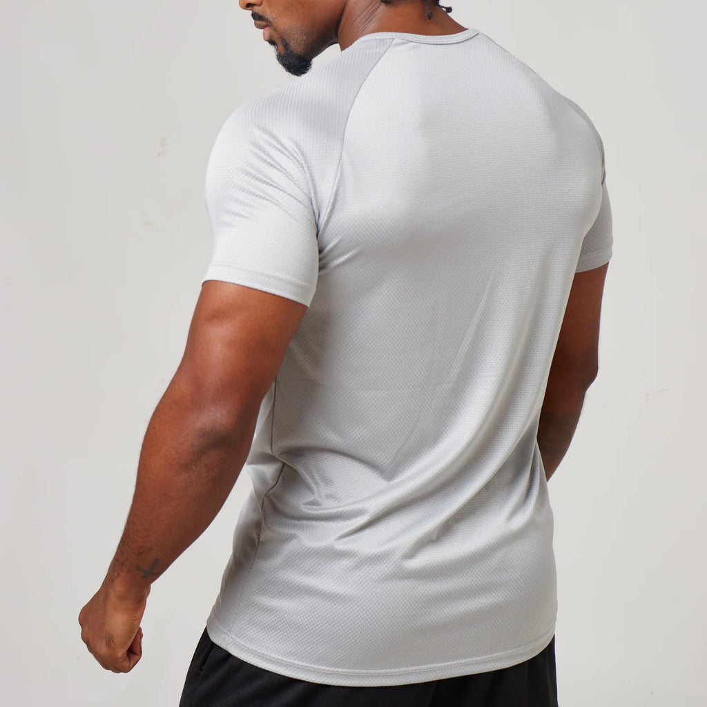 Camiseta Dry Fit Middle Lupus Cinza Prata