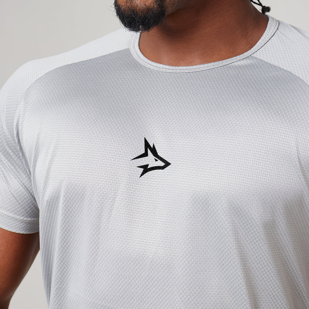 Camiseta Dry Fit Middle Lupus Cinza Prata