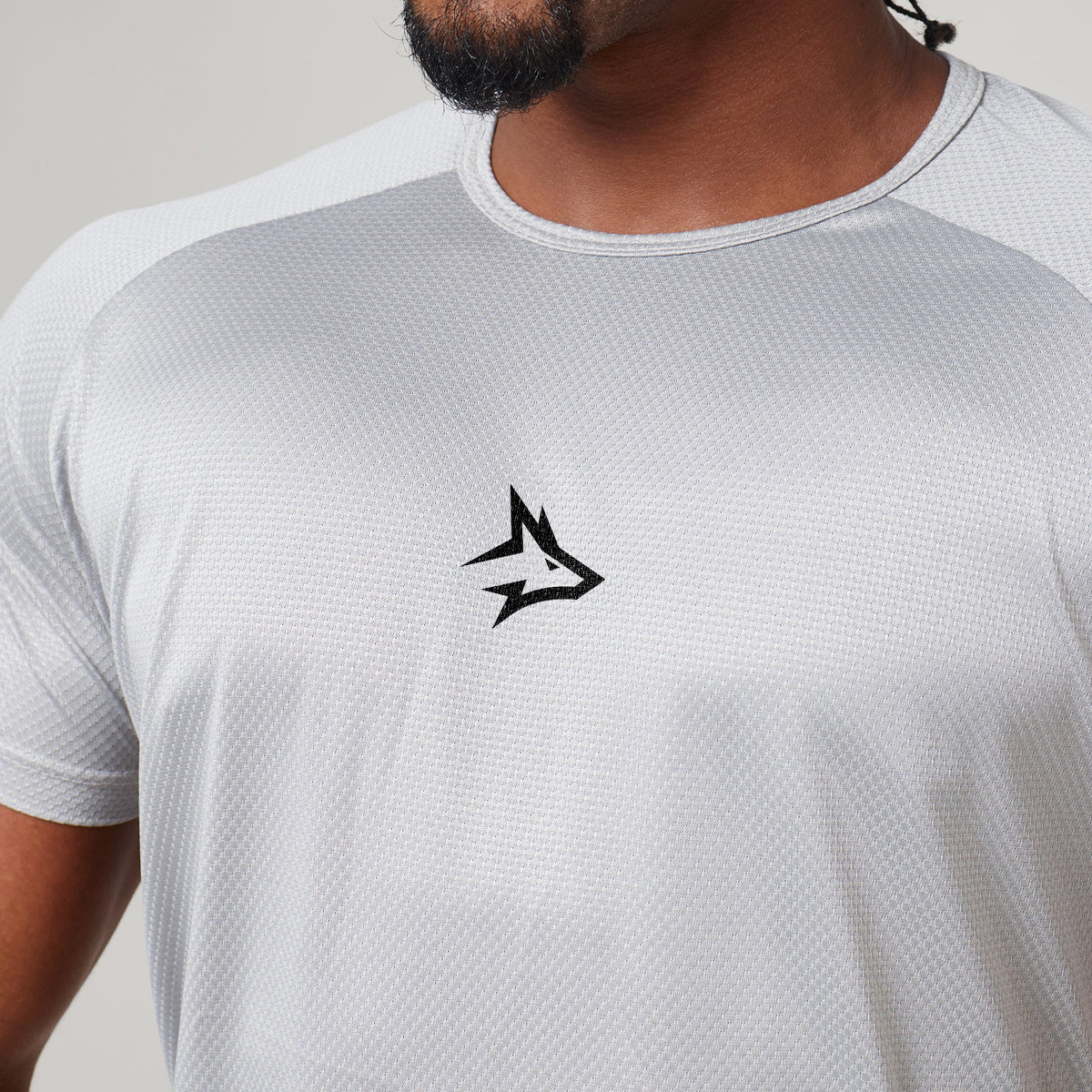 Camiseta Dry Fit Middle Lupus Cinza Prata