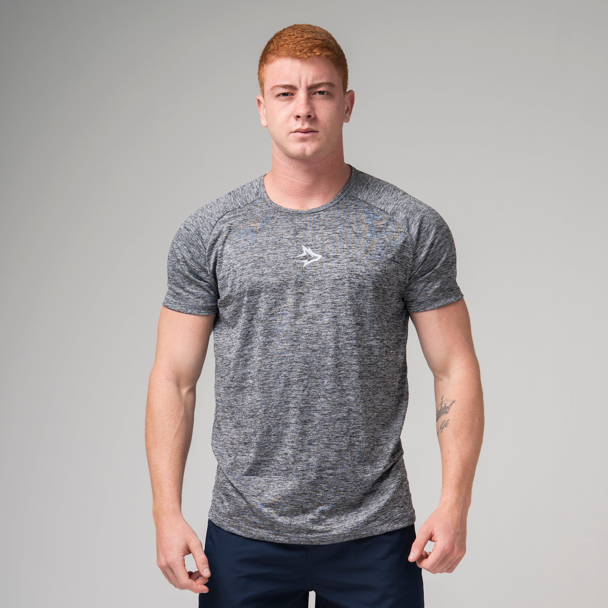 Camiseta Dry Fit Middle Lupus Mescla Cinza