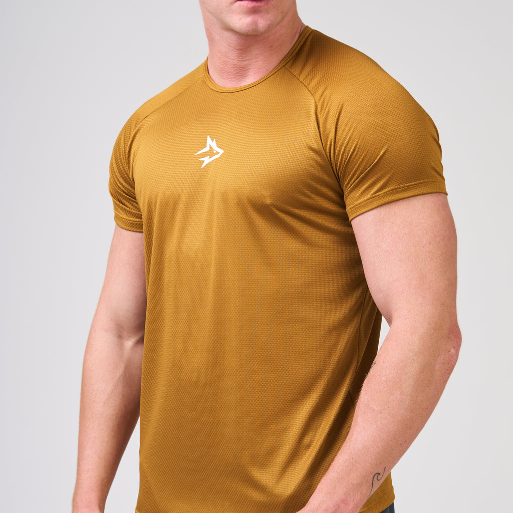 Camiseta Dry Fit Middle Lupus Ocre