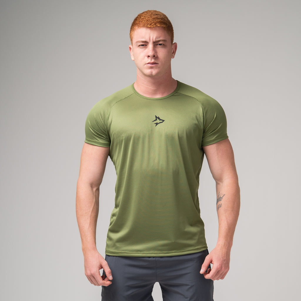 Camiseta Dry Fit Middle Lupus Verde Selva