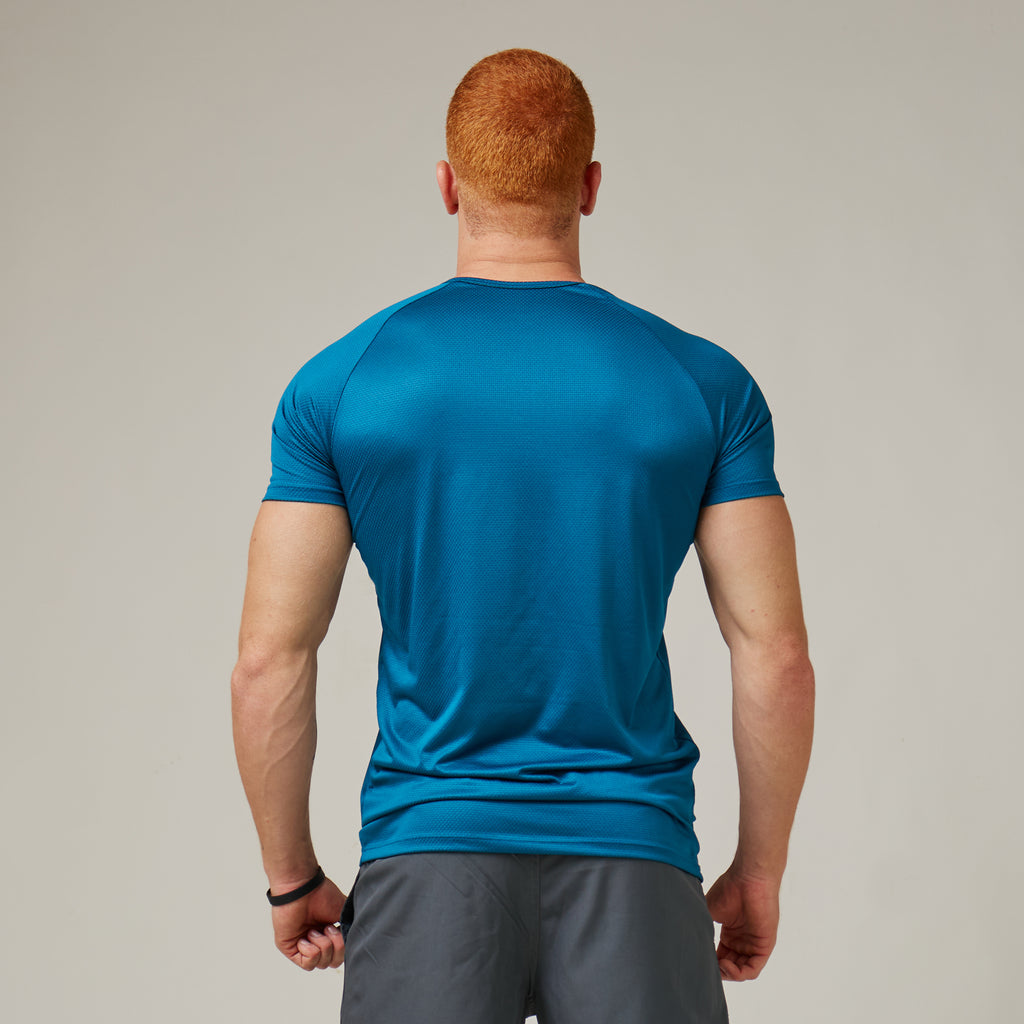 Camiseta Dry Fit Motion Azul Mediterrâneo