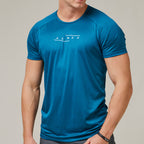 Camiseta Dry Fit Motion Azul Mediterrâneo