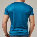 Camiseta Dry Fit Motion Azul Mediterrâneo