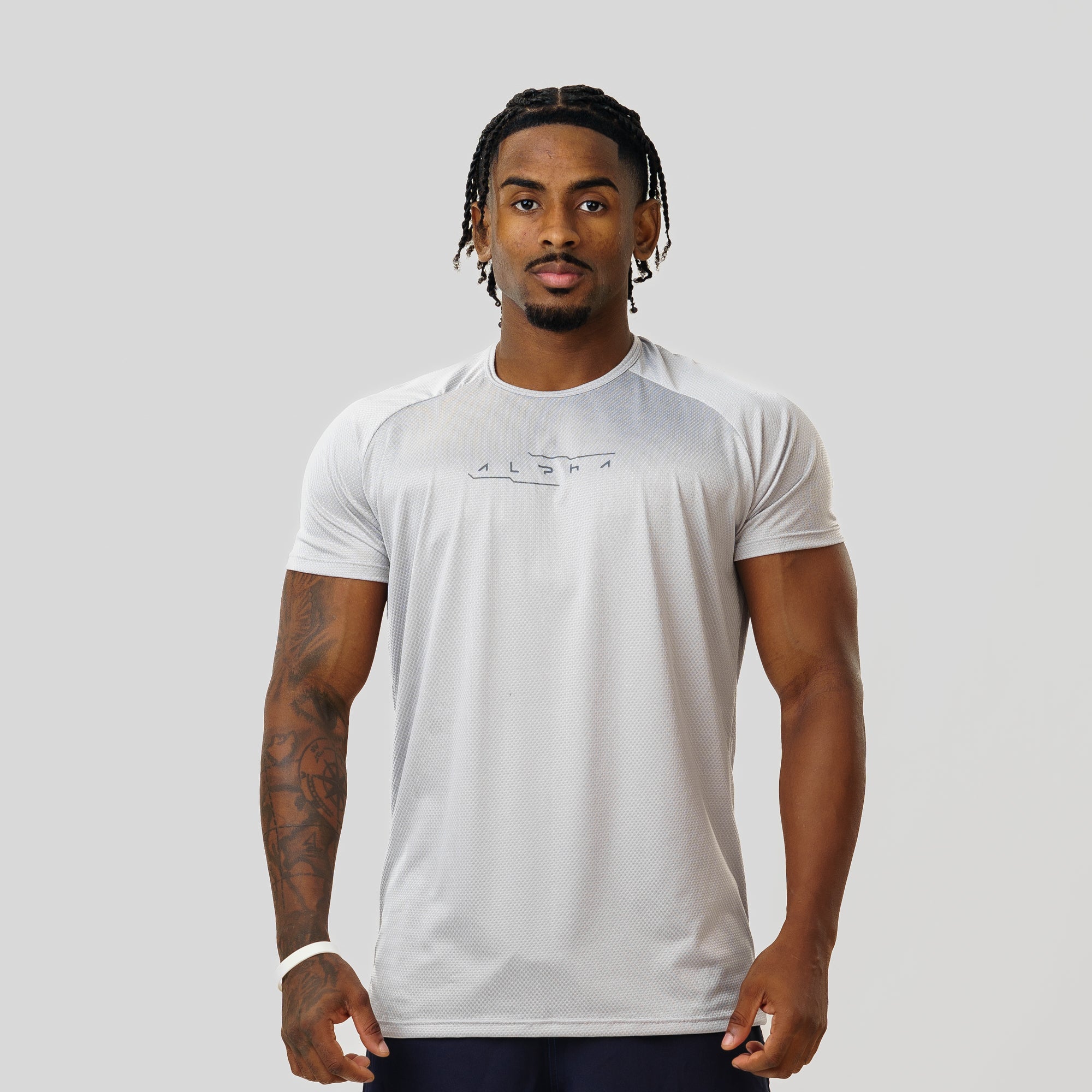 Camiseta Dry Fit Motion Cinza Névoa