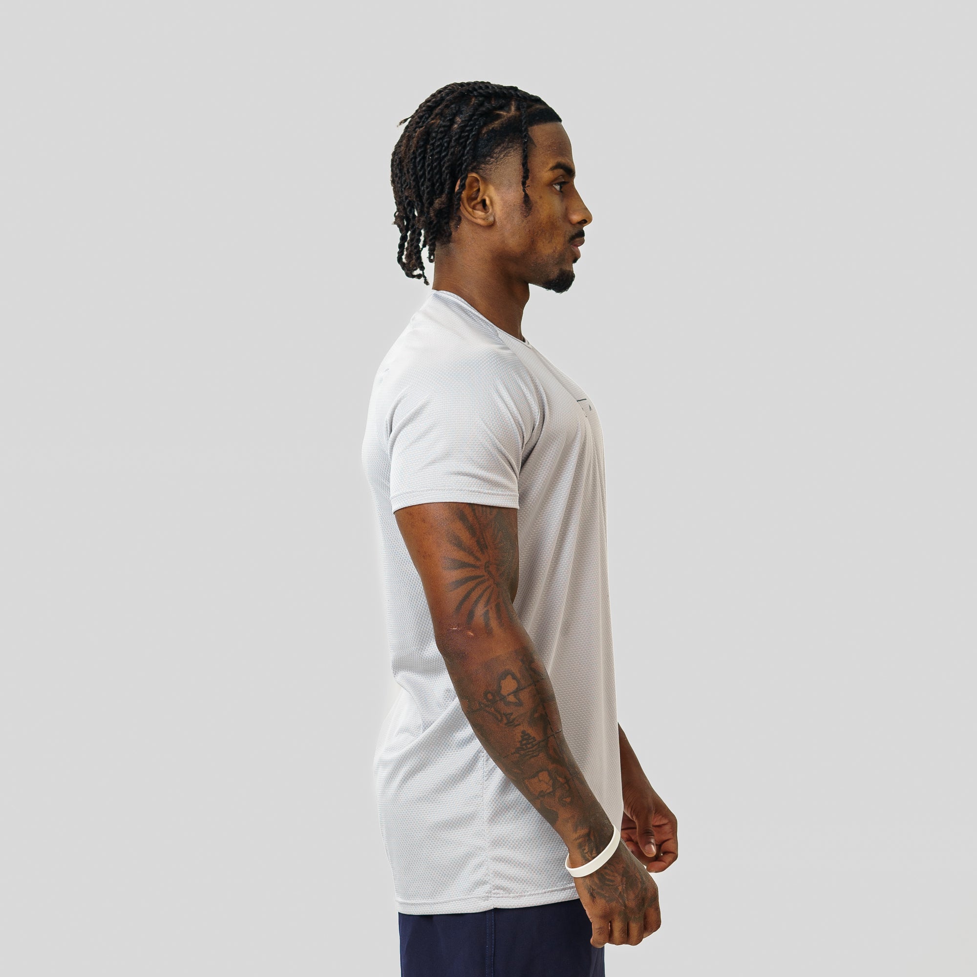 Camiseta Dry Fit Motion Cinza Névoa