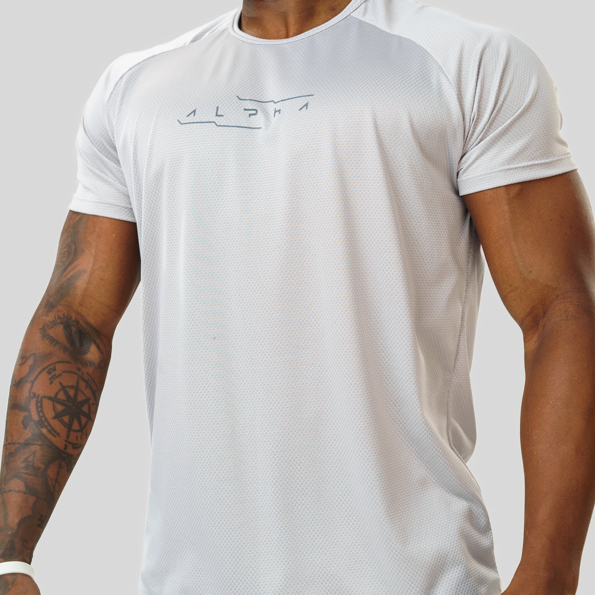 Camiseta Dry Fit Motion Cinza Névoa