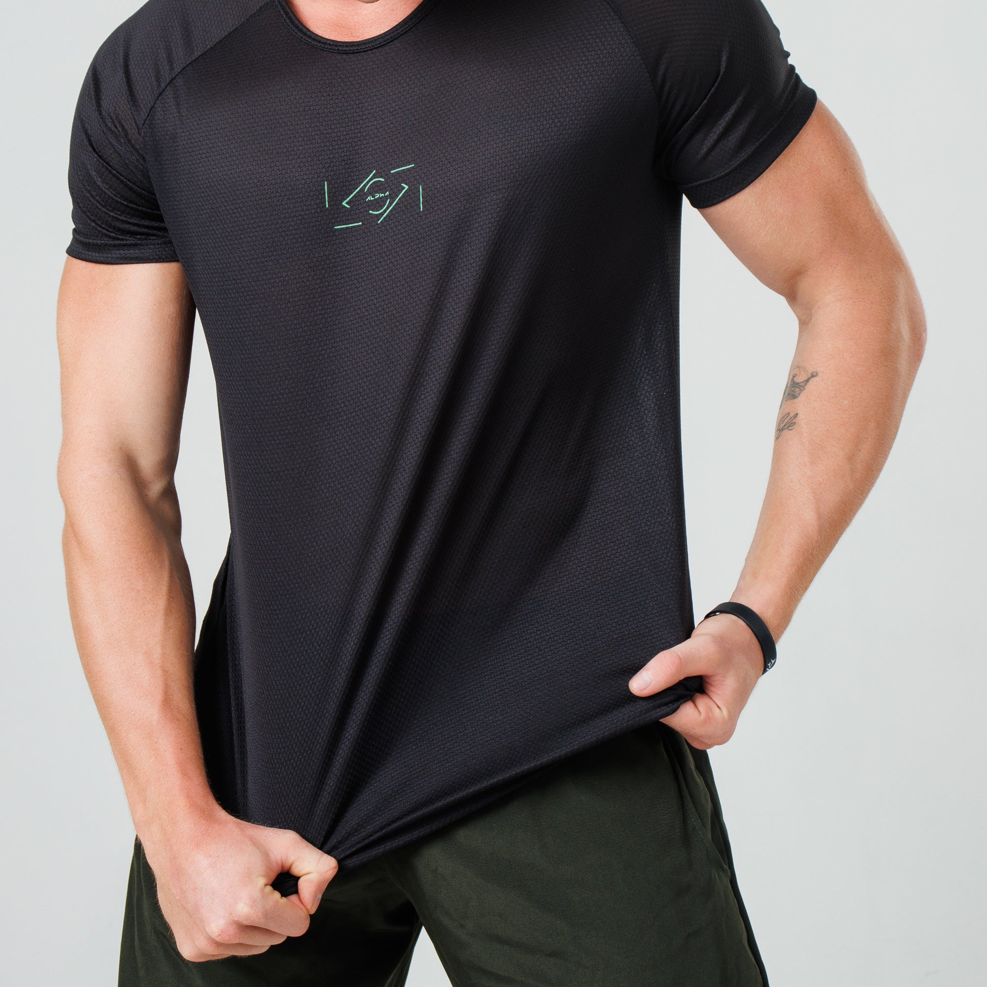 Camiseta Dry Fit Nação Preto