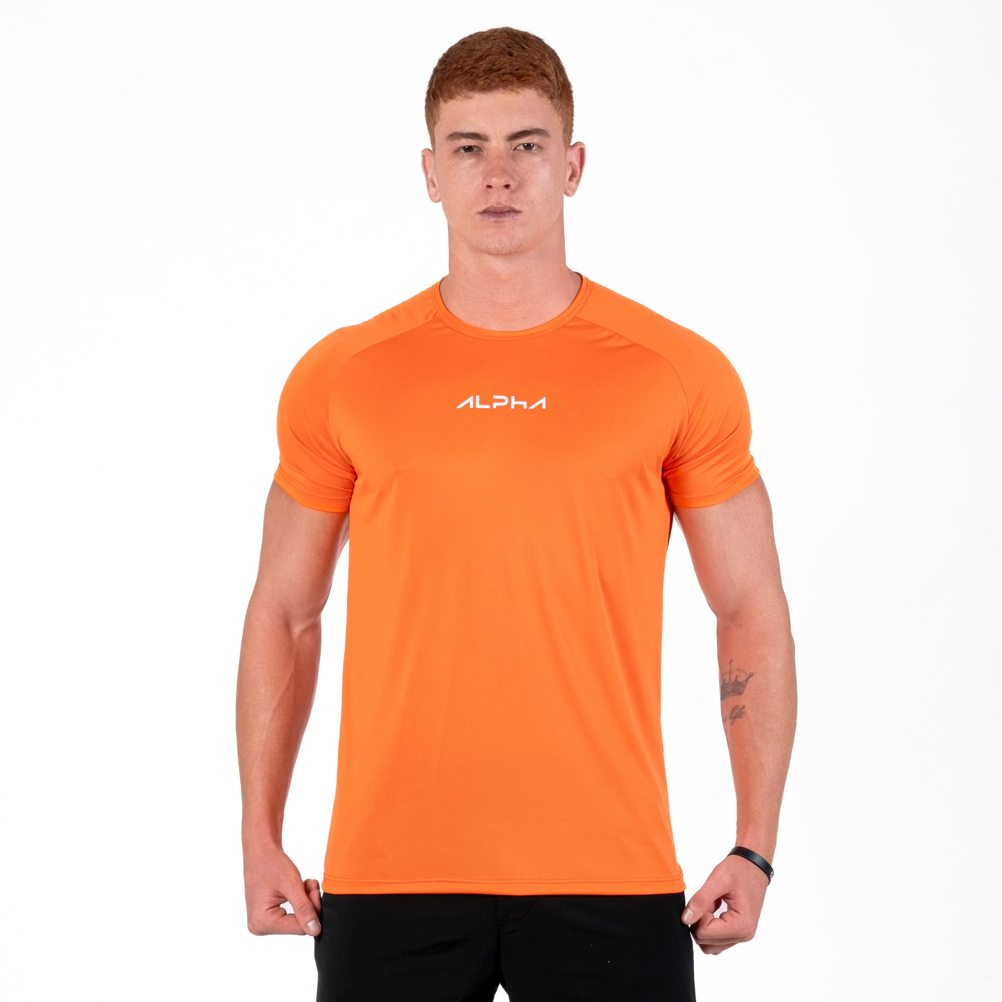 Camiseta Dry Fit New Fluid Laranja Vibrante