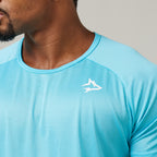 Camiseta Dry Fit New Lupus Azul Pavão