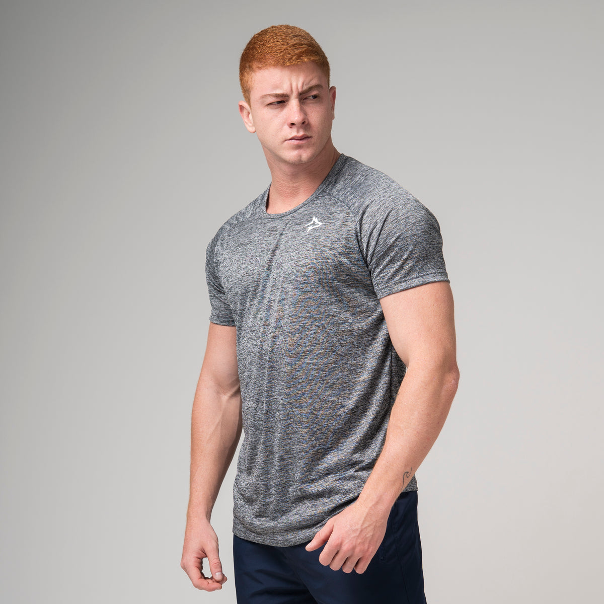 Camiseta Dry Fit New Lupus Mescla Cinza