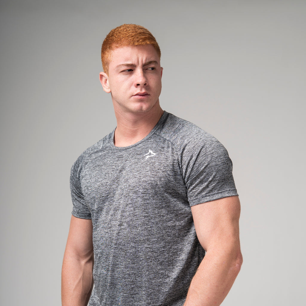 Camiseta Dry Fit New Lupus Mescla Cinza