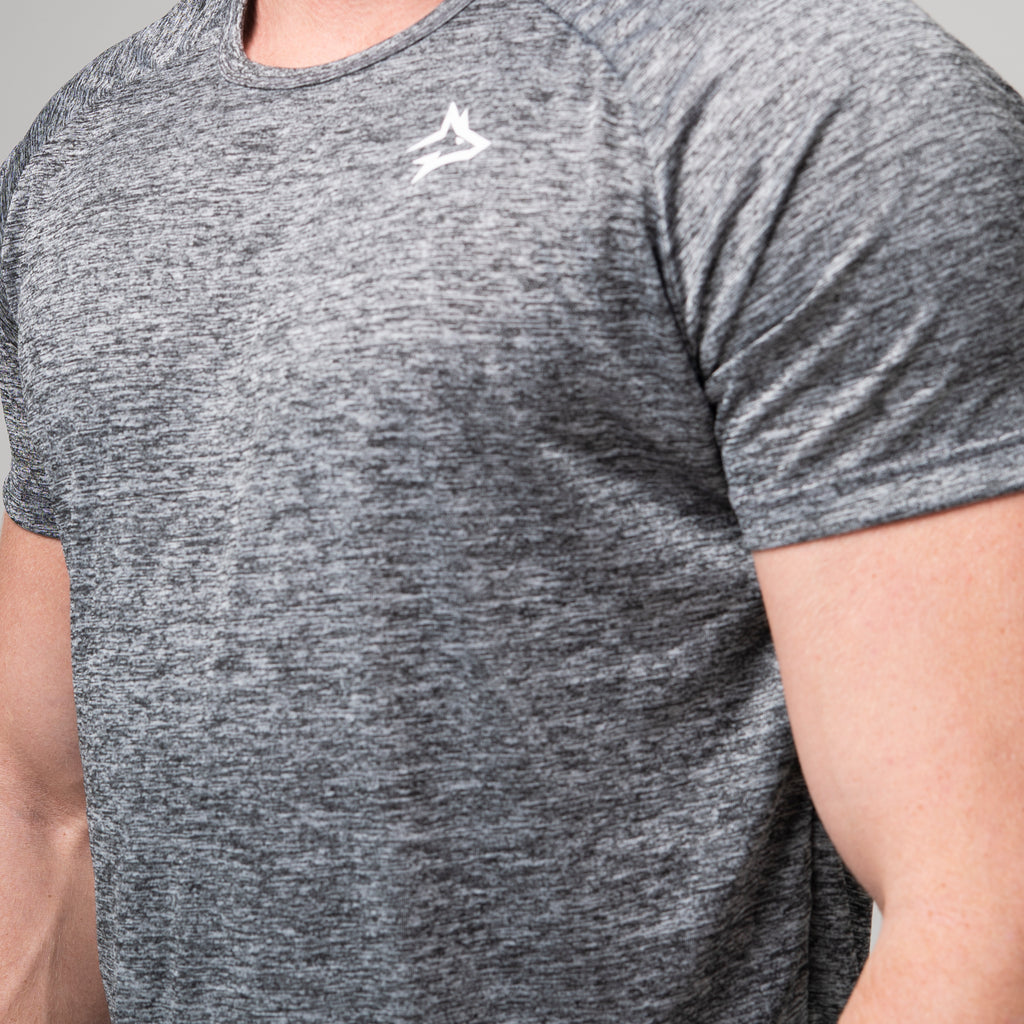 Camiseta Dry Fit New Lupus Mescla Cinza
