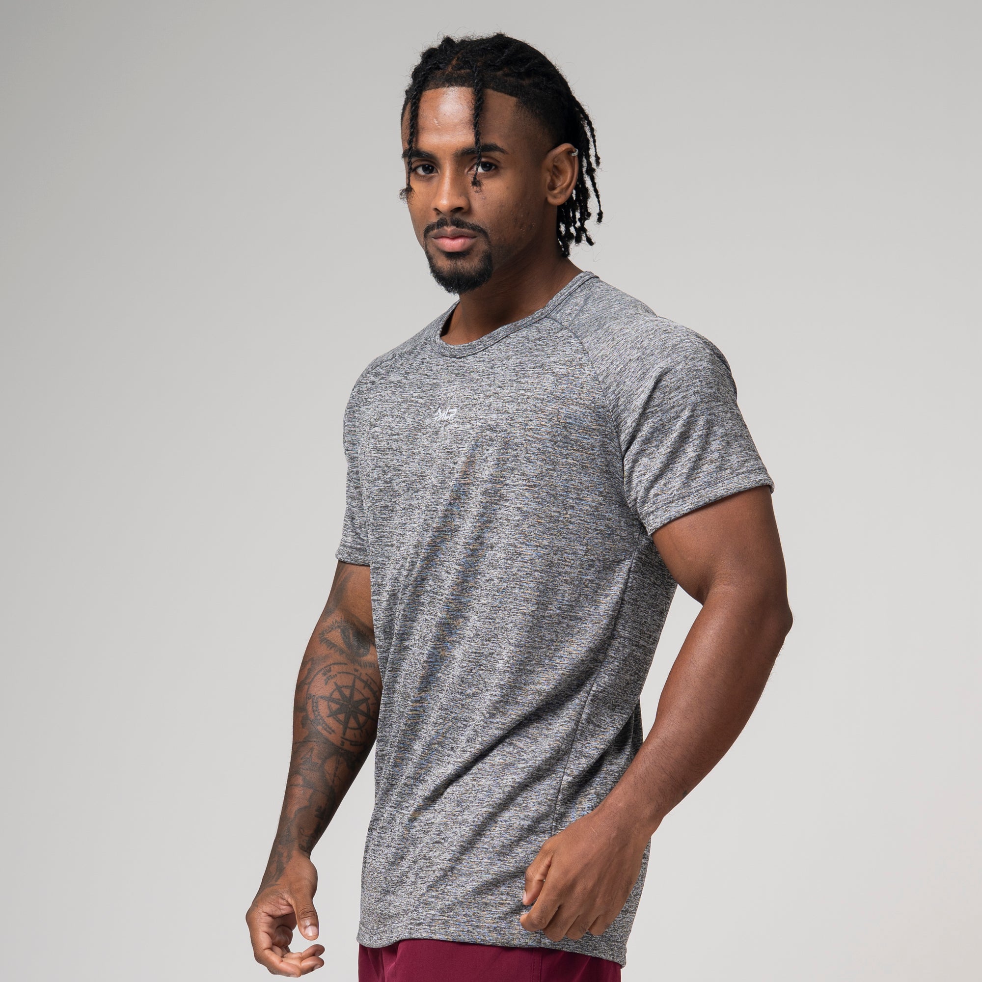 Camiseta Dry Fit New Tenacity Mescla Cinza