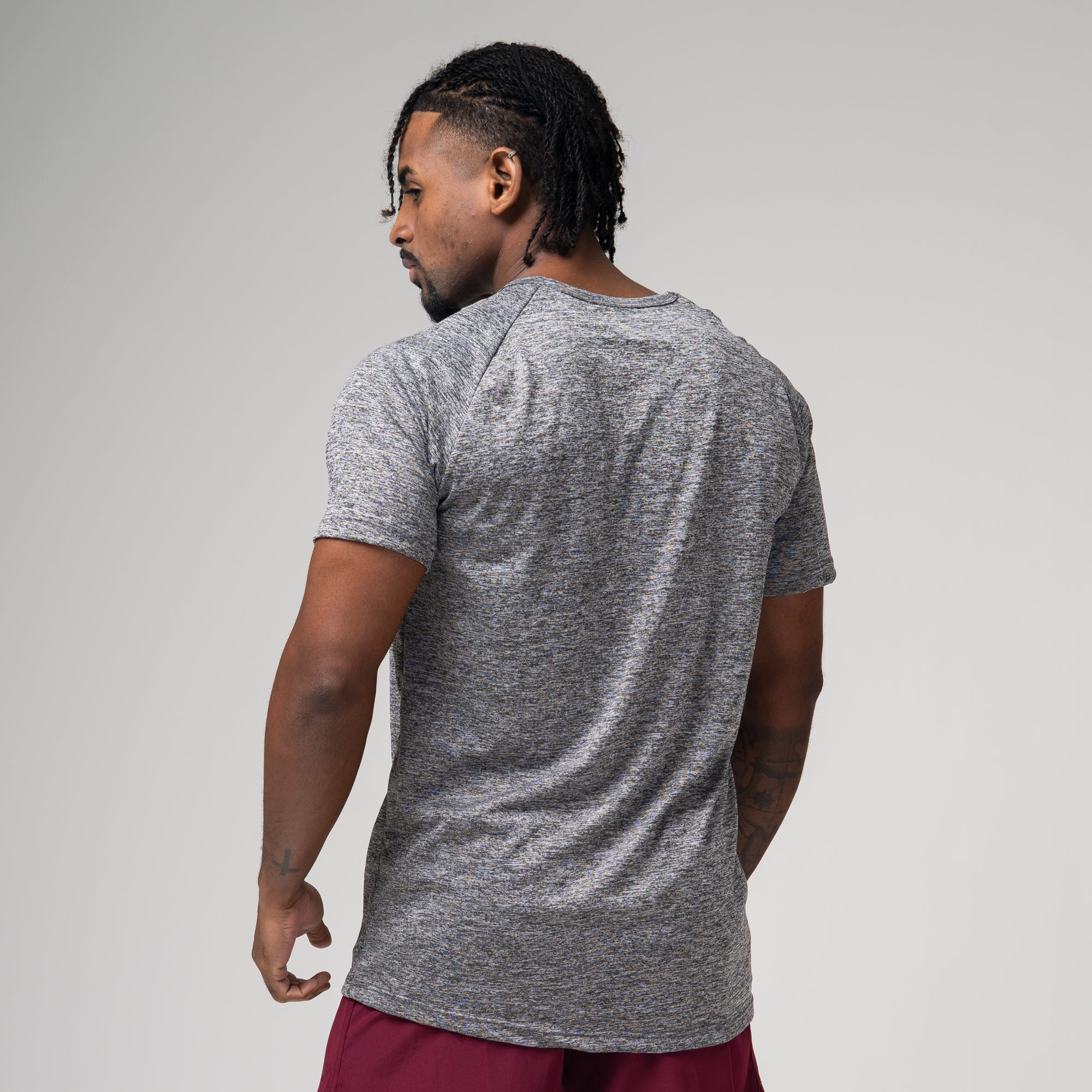Camiseta Dry Fit New Tenacity Mescla Cinza