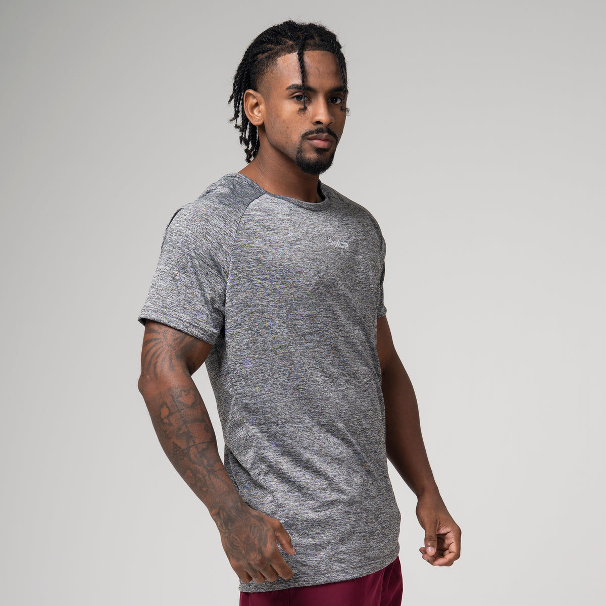 Camiseta Dry Fit New Tenacity Mescla Cinza