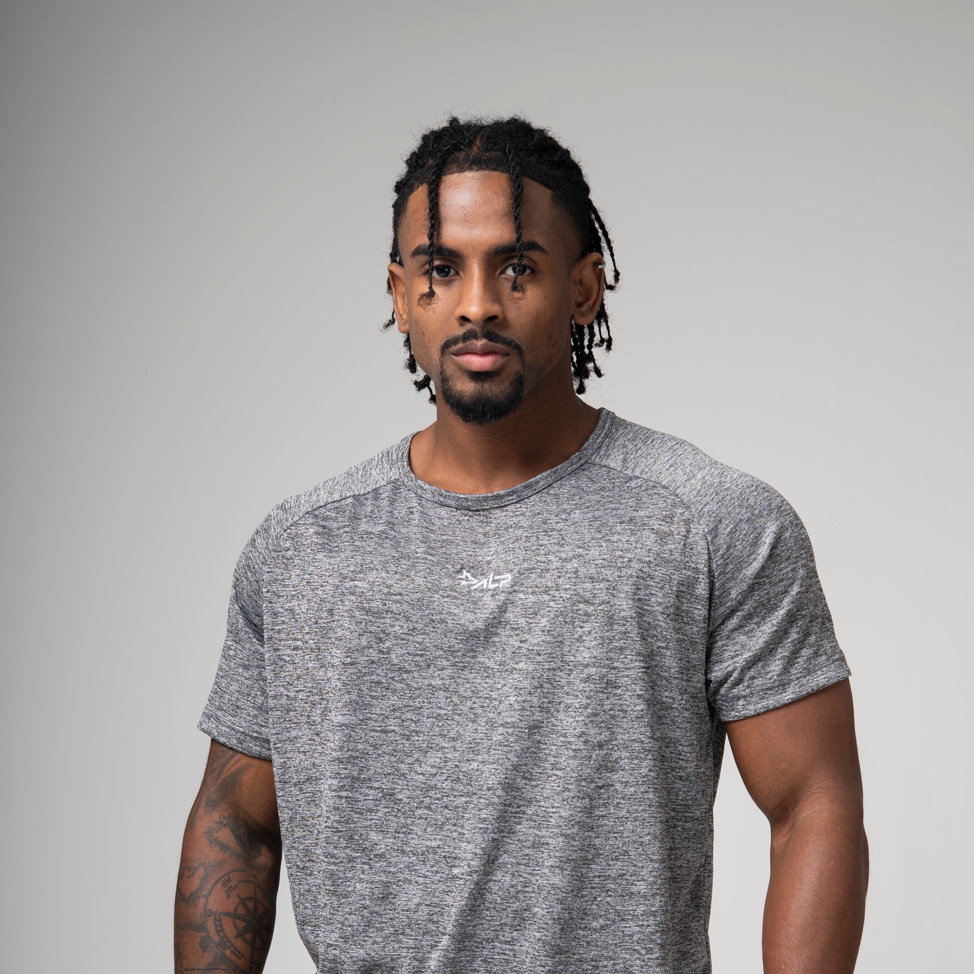 Camiseta Dry Fit New Tenacity Mescla Cinza