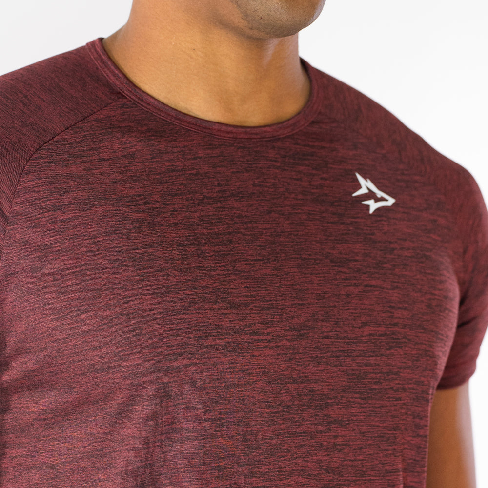 Camiseta Dry Fit New Lupus Mescla Vinho