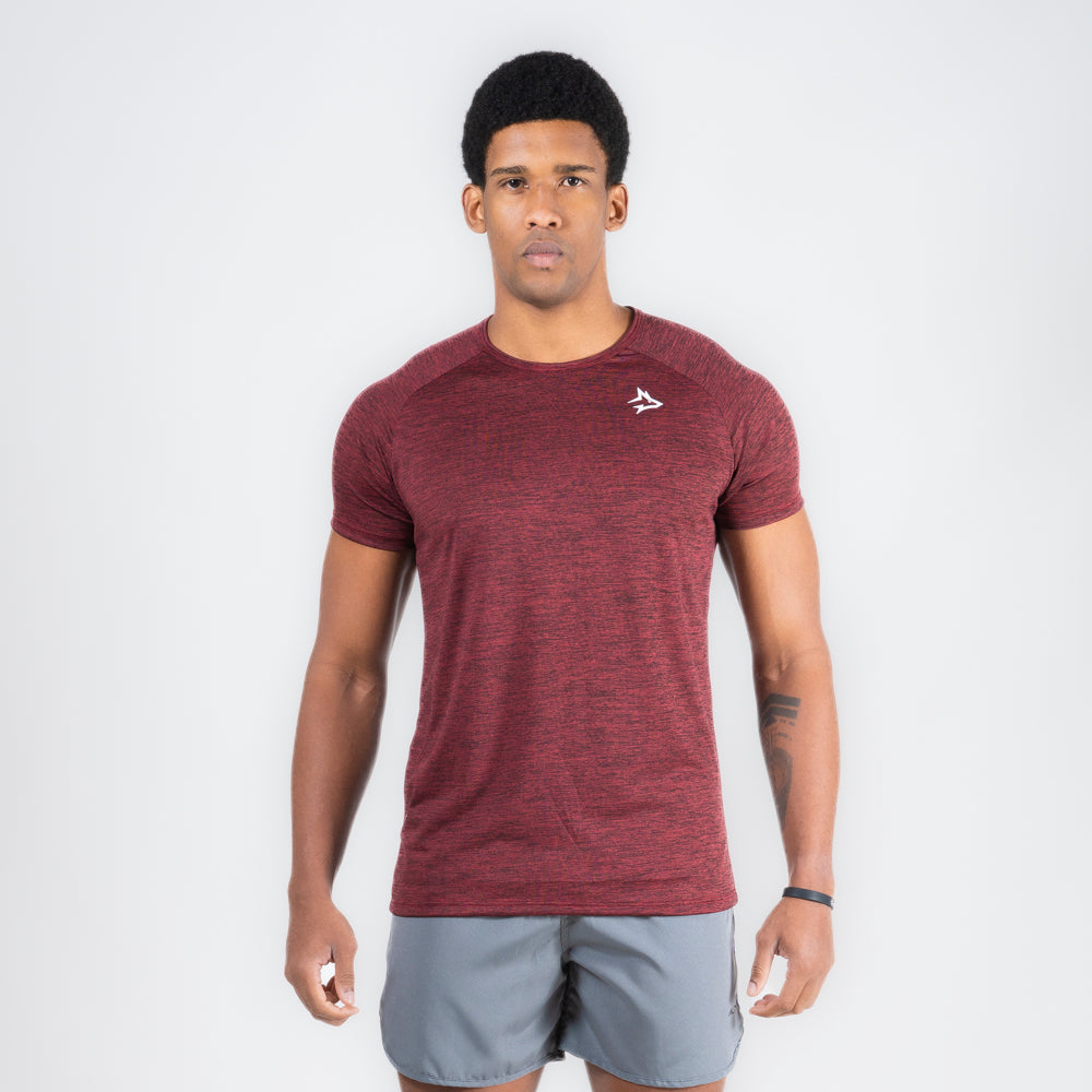 Camiseta Dry Fit New Lupus Mescla Vinho
