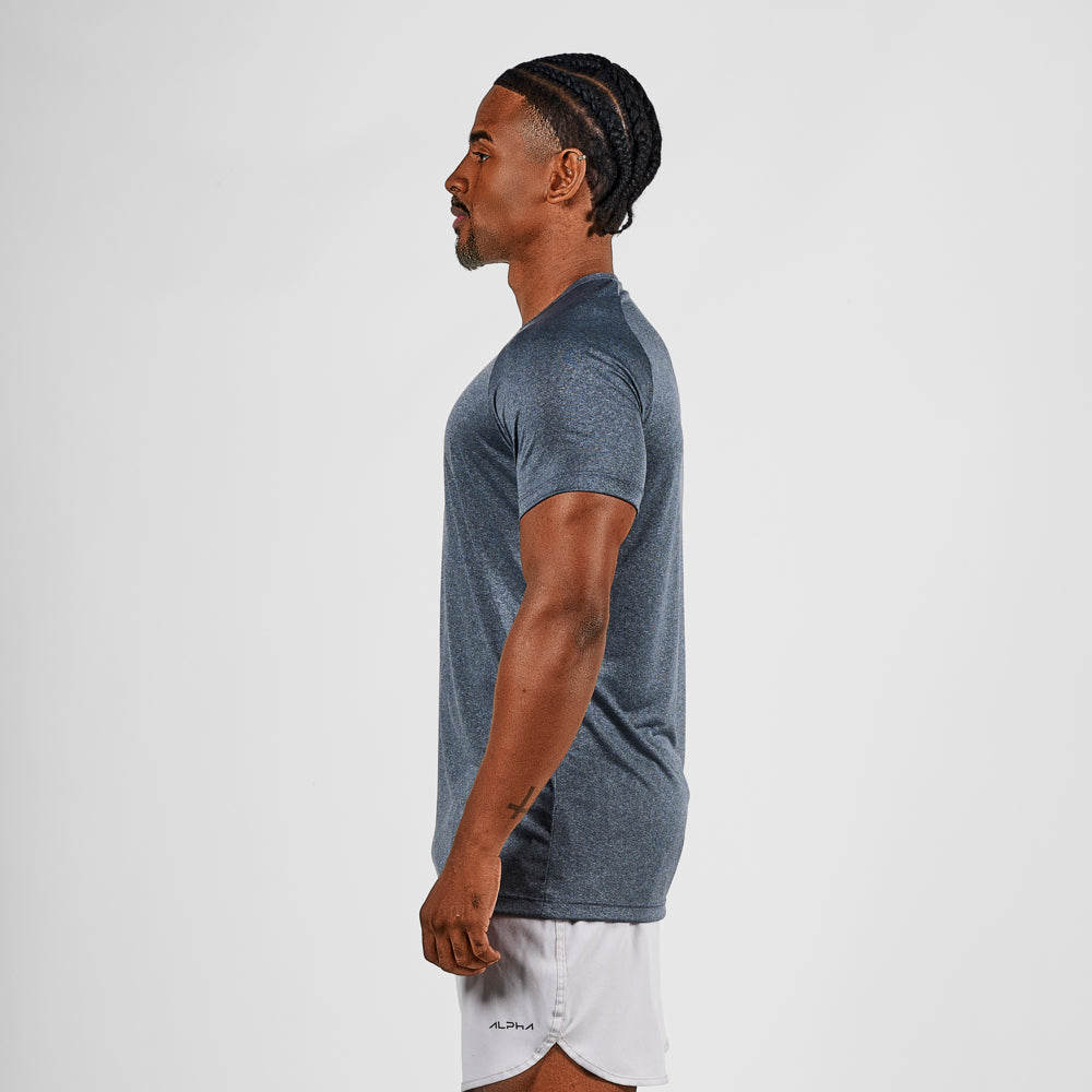 Camiseta Dry Fit New Tenacity Mescla Preto