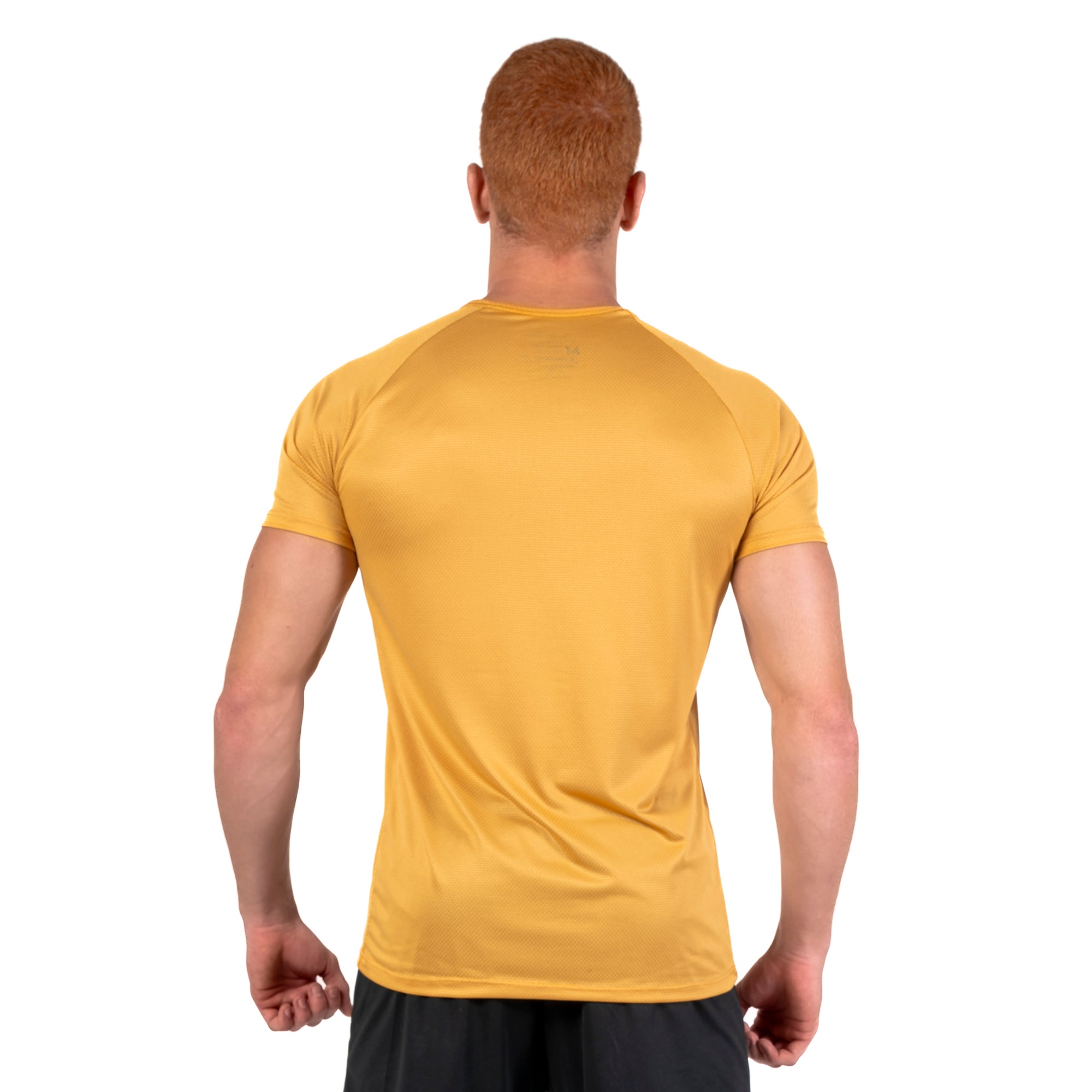 Camiseta Dry Fit Parallel Line Açafrão