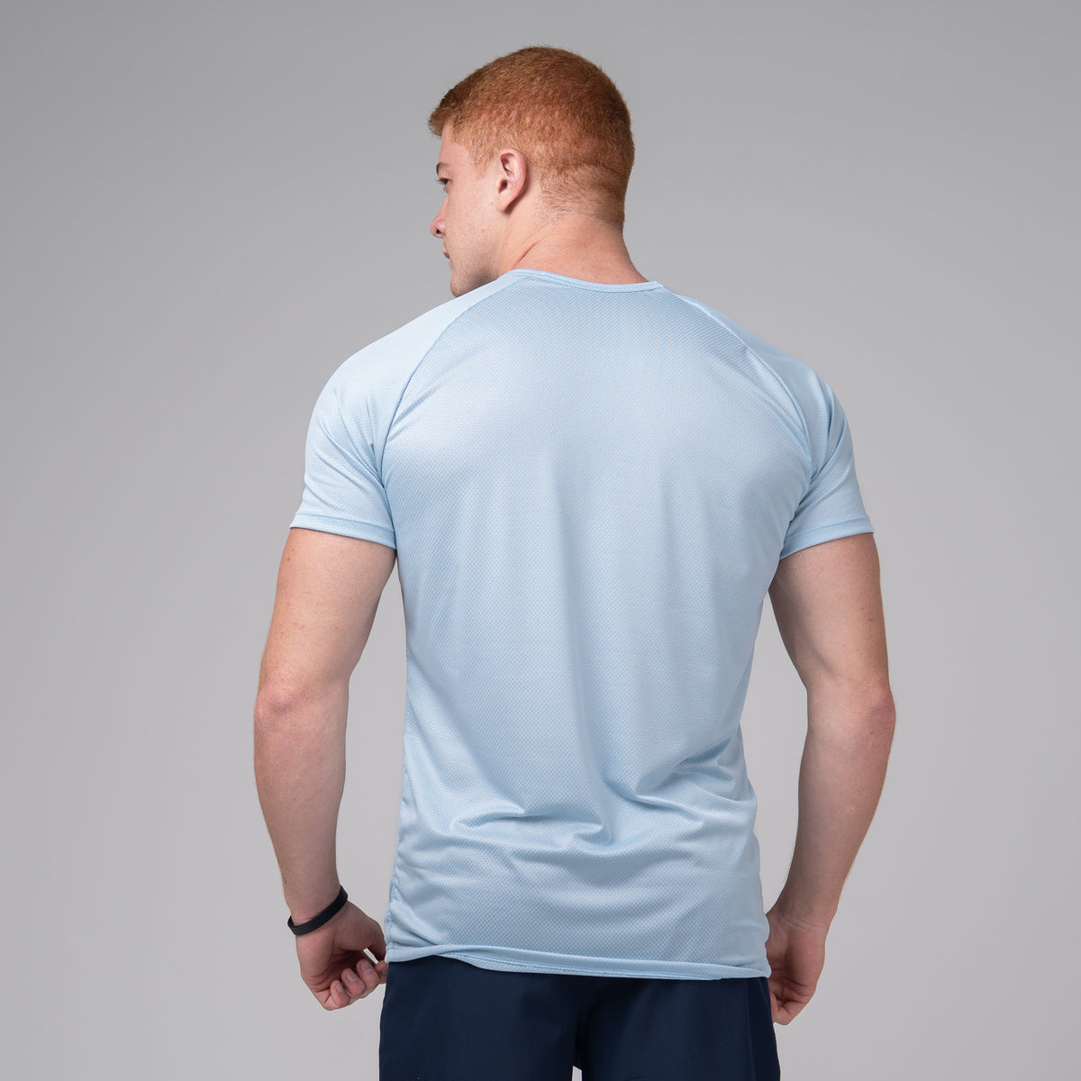 Camiseta Dry Fit Parallel Line Azul Céu