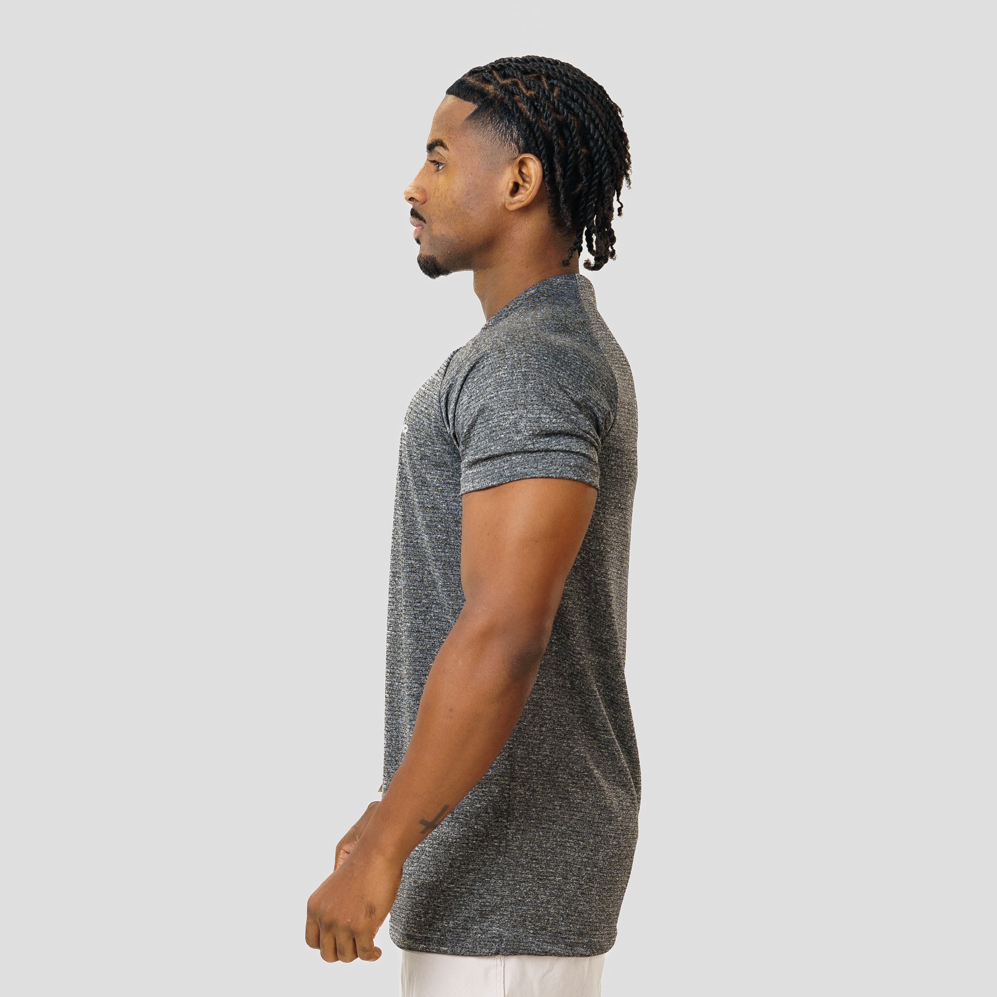 Camiseta Dry Fit Parallel Line Chumbo