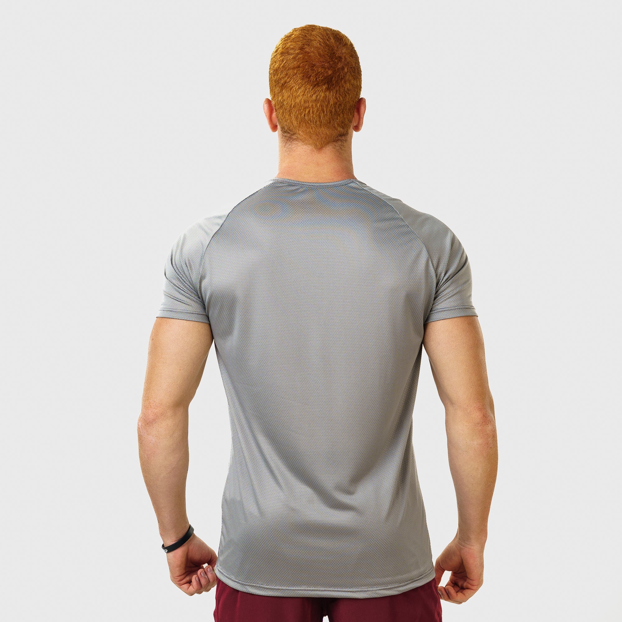 Camiseta Dry Fit Parallel Line Cinza Aço