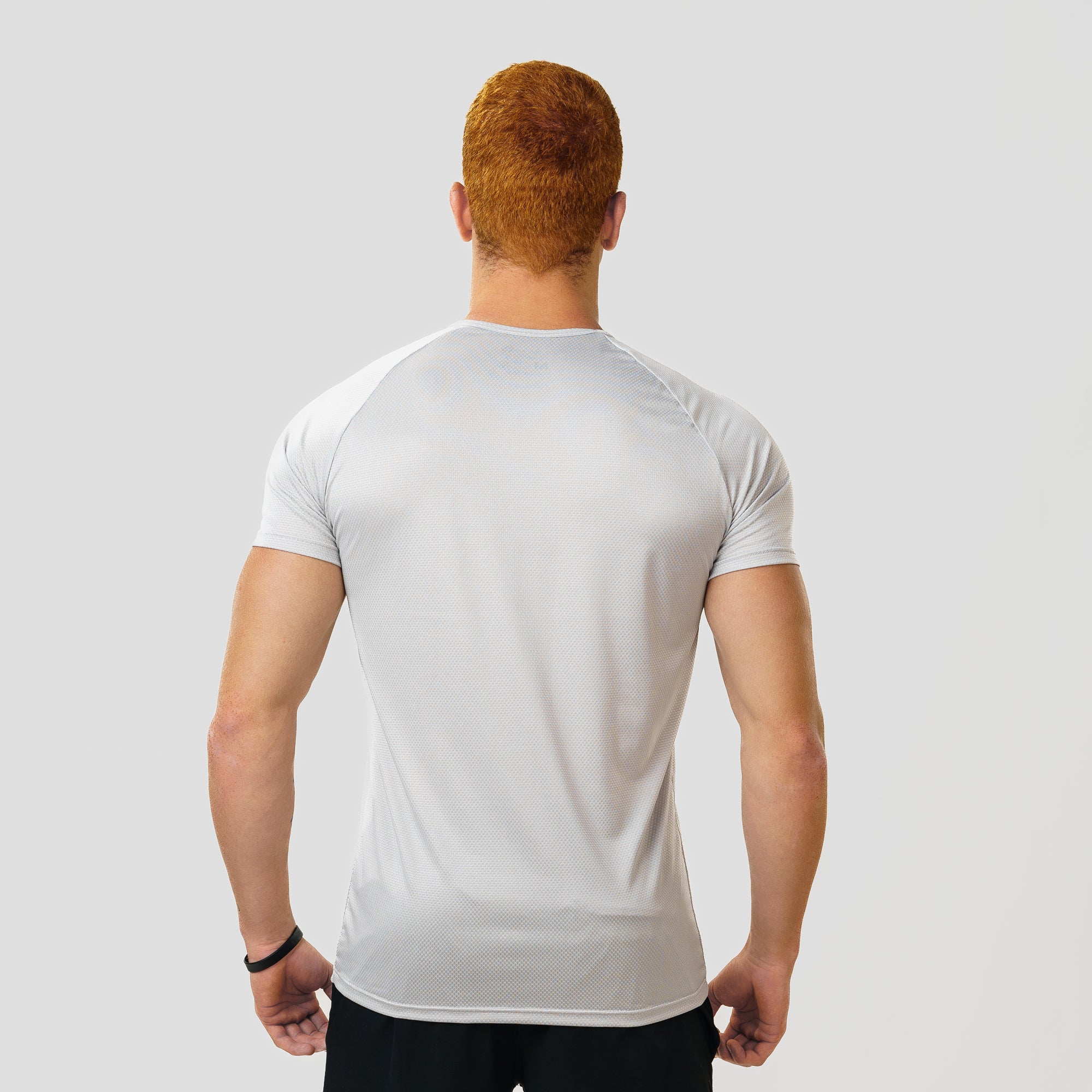 Camiseta Dry Fit Parallel Line Cinza Névoa