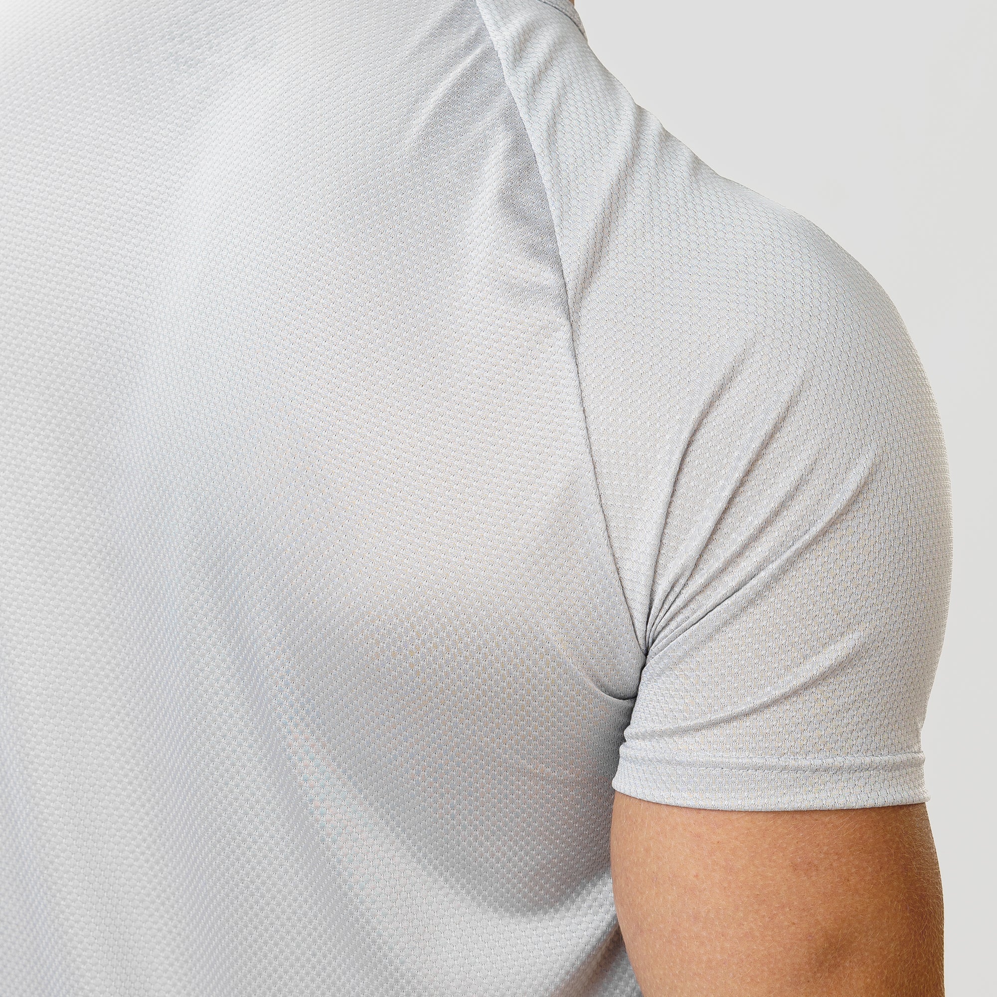 Camiseta Dry Fit Parallel Line Cinza Névoa