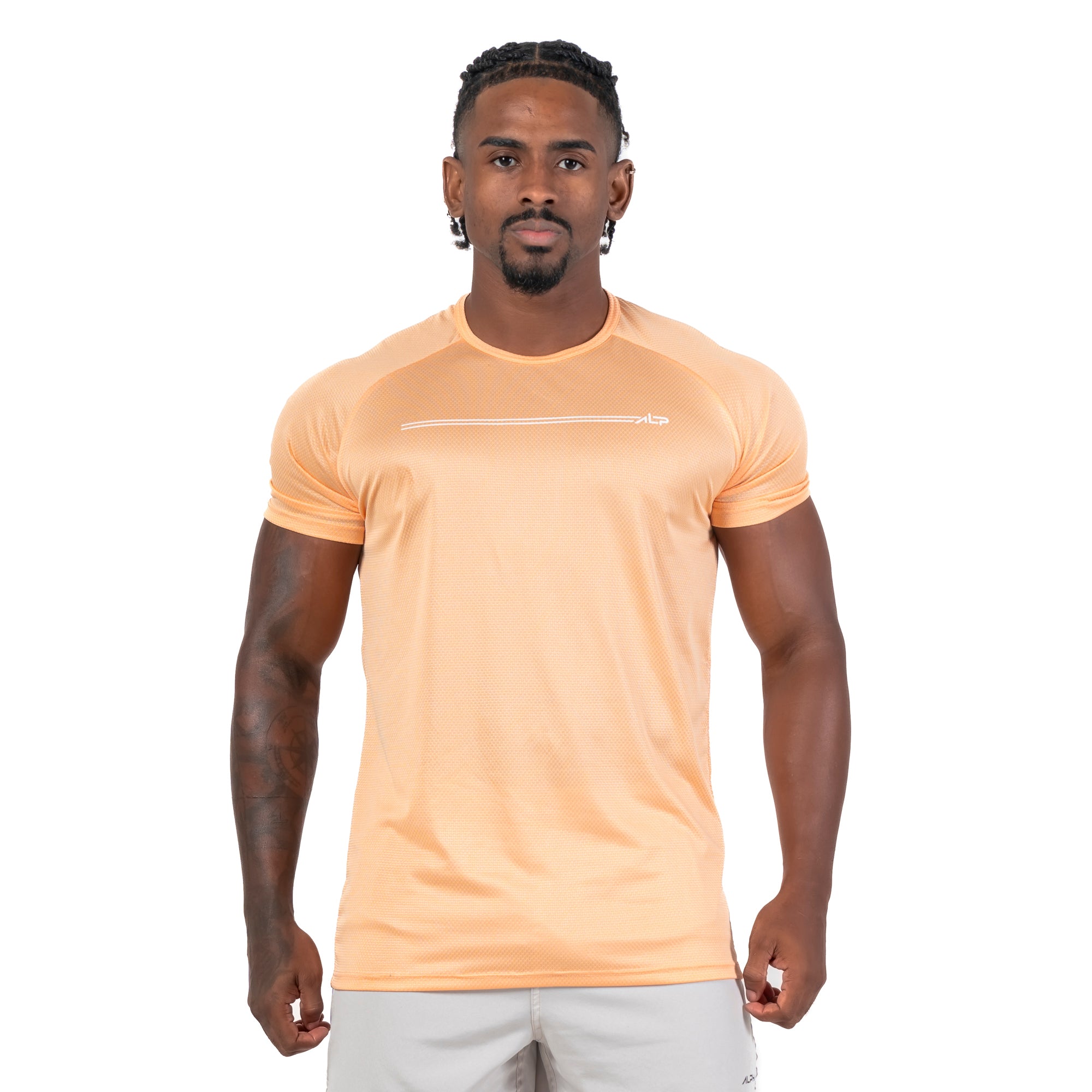 Camiseta Dry Fit Parallel Line Coral Suave
