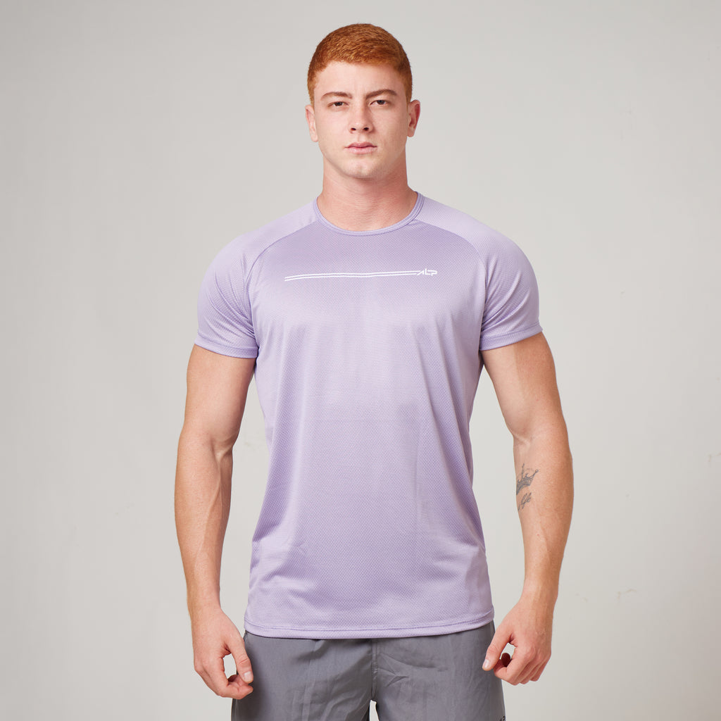 Camiseta Dry Fit Parallel Line Lilás Malva