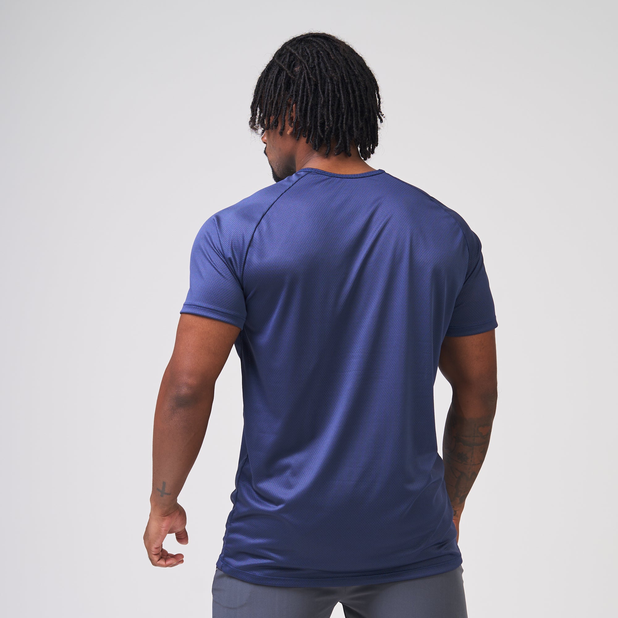 Camiseta Dry Fit Parallel Line Marinho Ashir