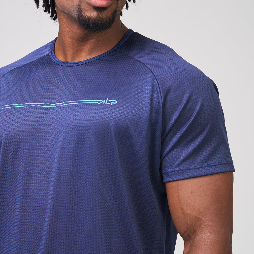 Camiseta Dry Fit Parallel Line Marinho Ashir