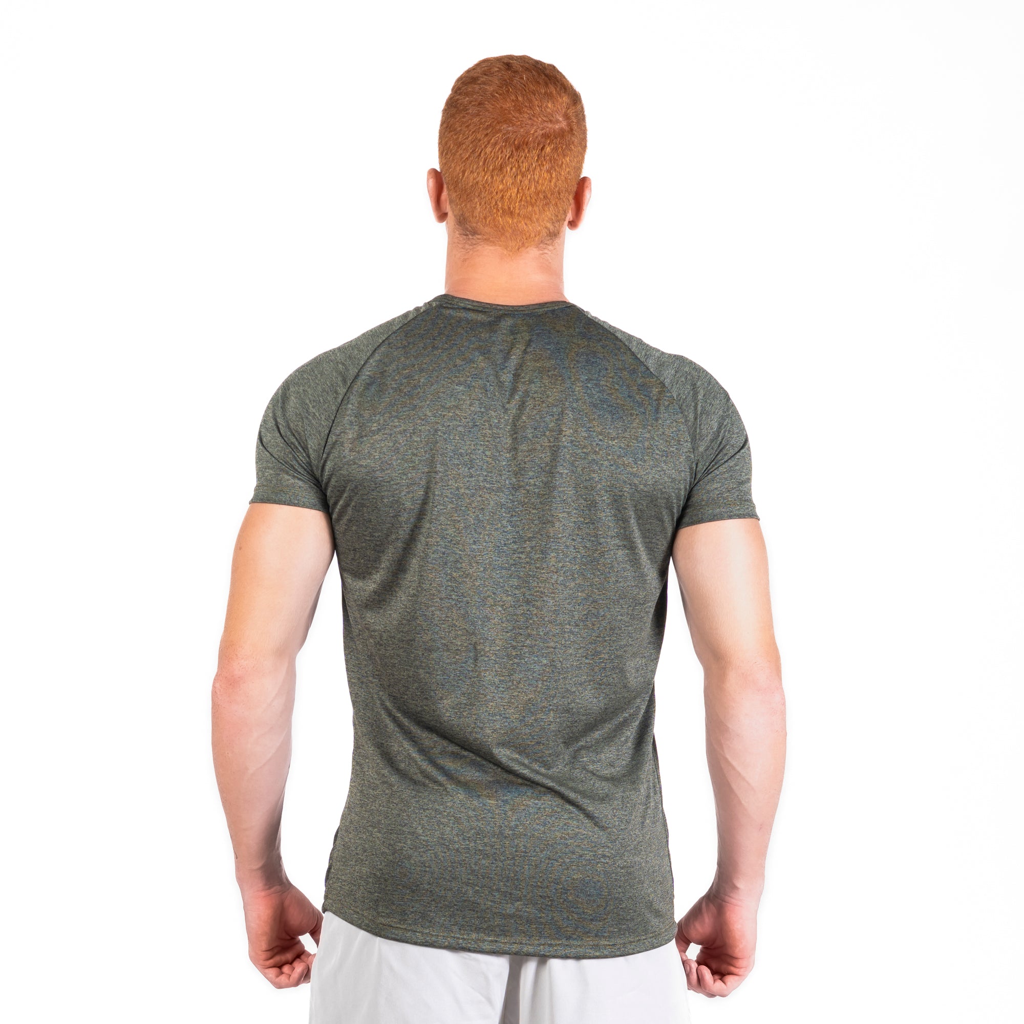 Camiseta Dry Fit Parallel Line Mescla Verde