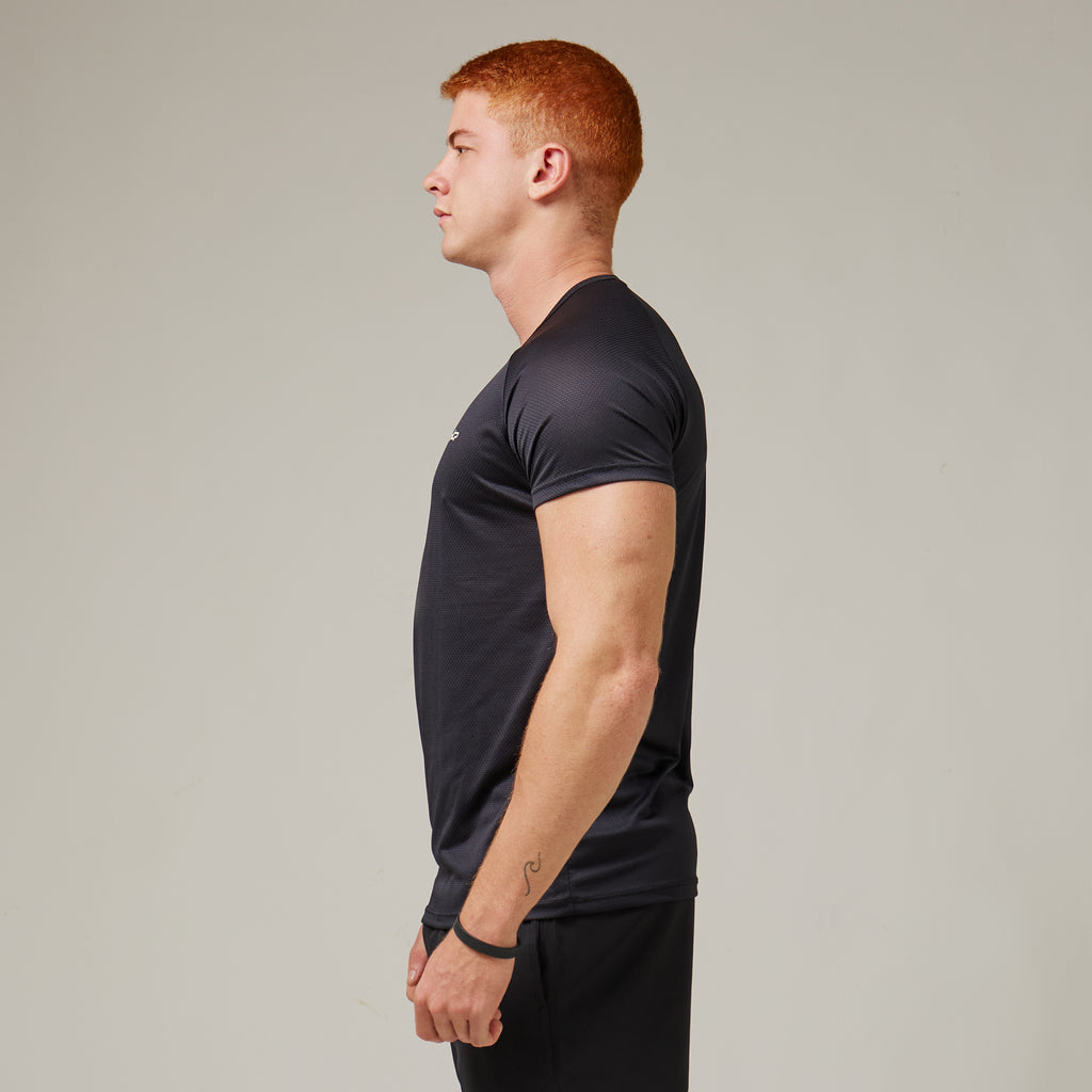 Camiseta Dry Fit Parallel Line Preto