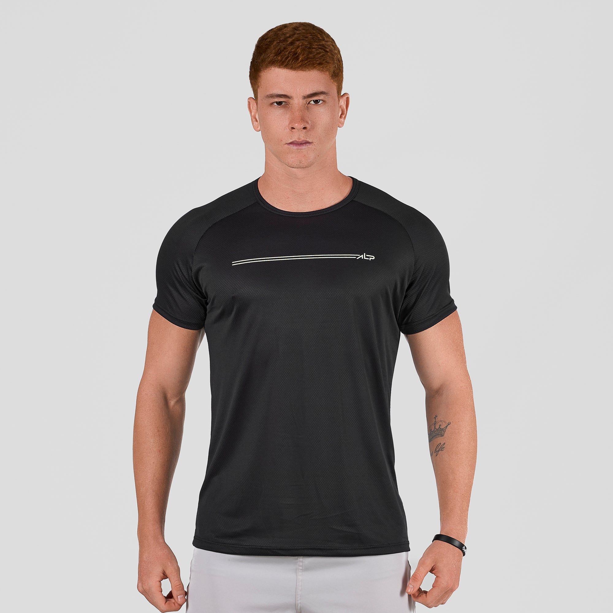 Camiseta Dry Fit Parallel Line Preto