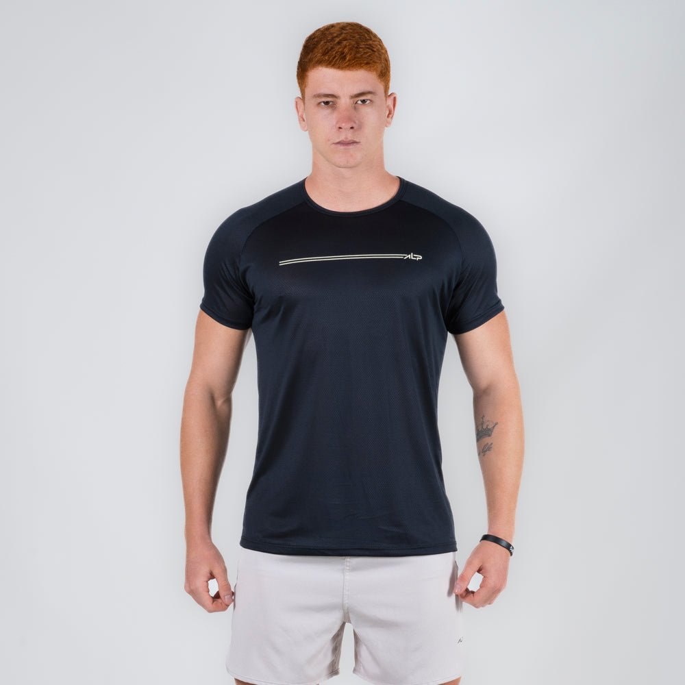 Camiseta Dry Fit Parallel Line Preto