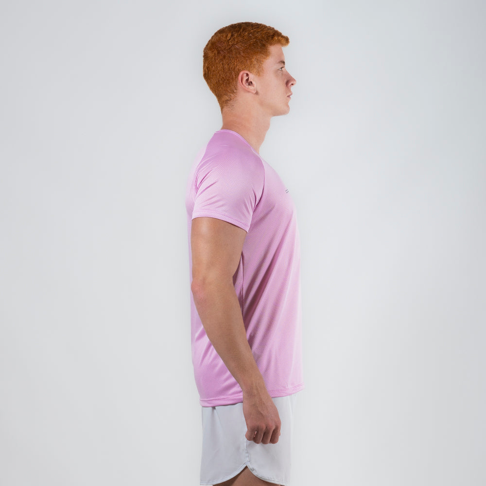 Camiseta Dry Fit Parallel Line Rosa Pétala