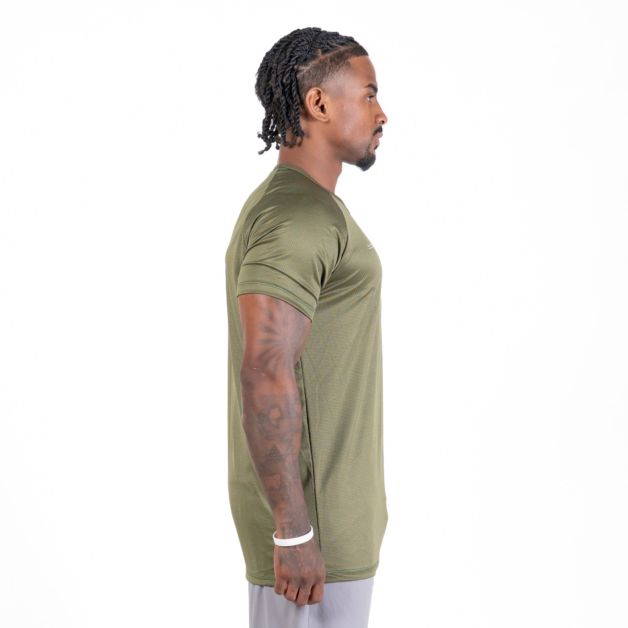 Camiseta Dry Fit Parallel Line Verde Uva