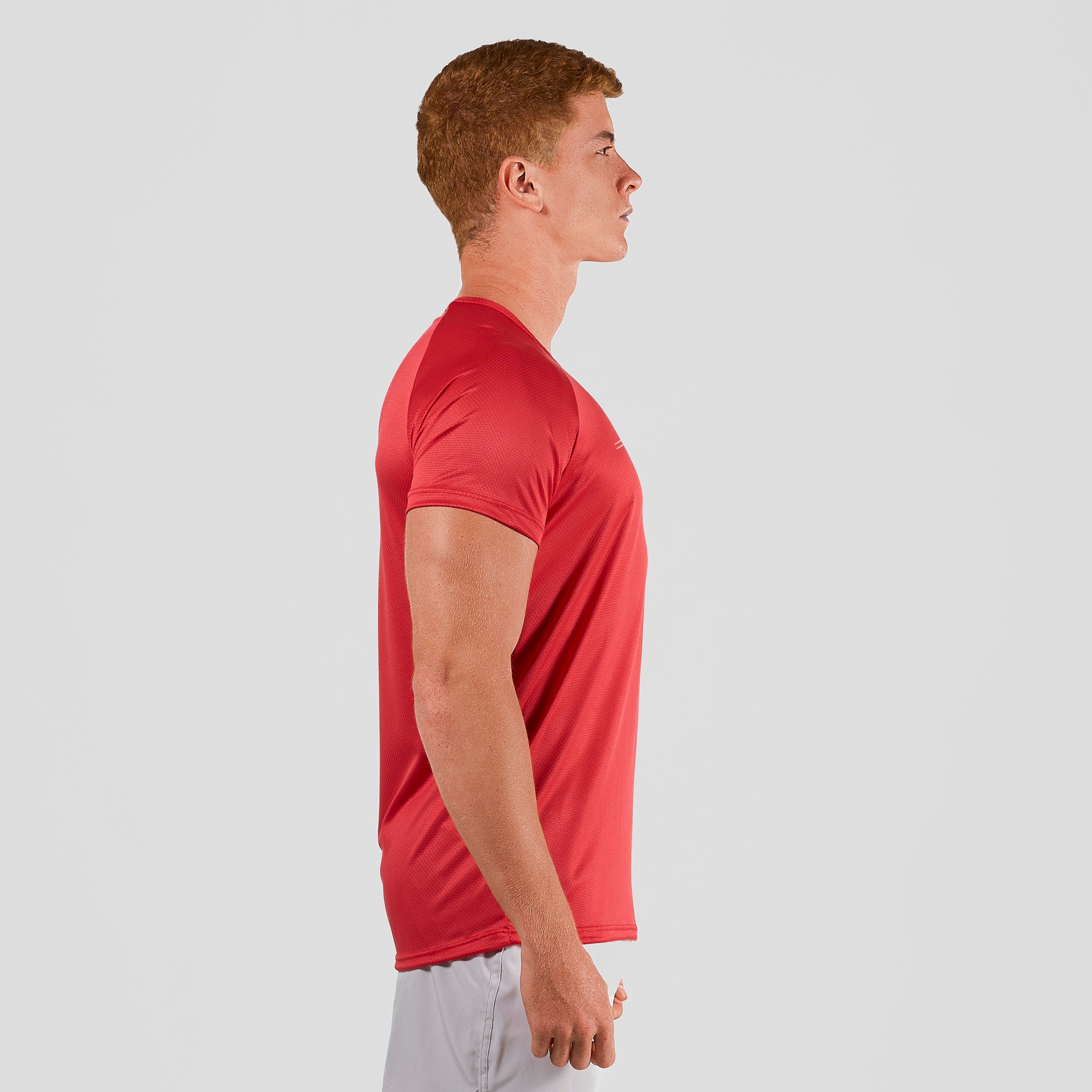 Camiseta Dry Fit Parallel Line Vermelho Acerola