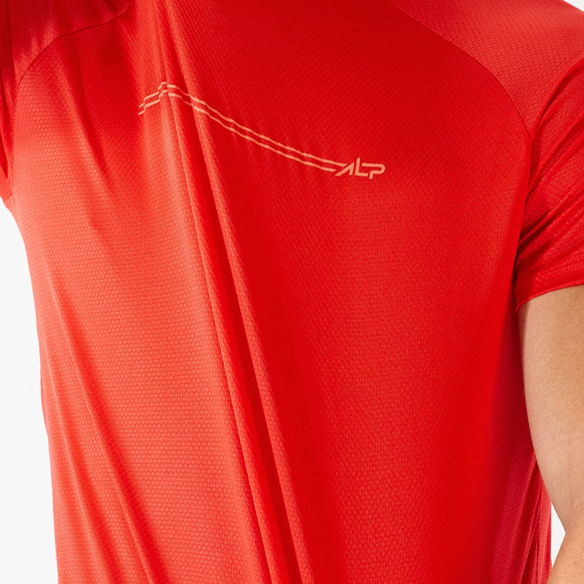 Camiseta Dry Fit Parallel Line Vermelho Acerola