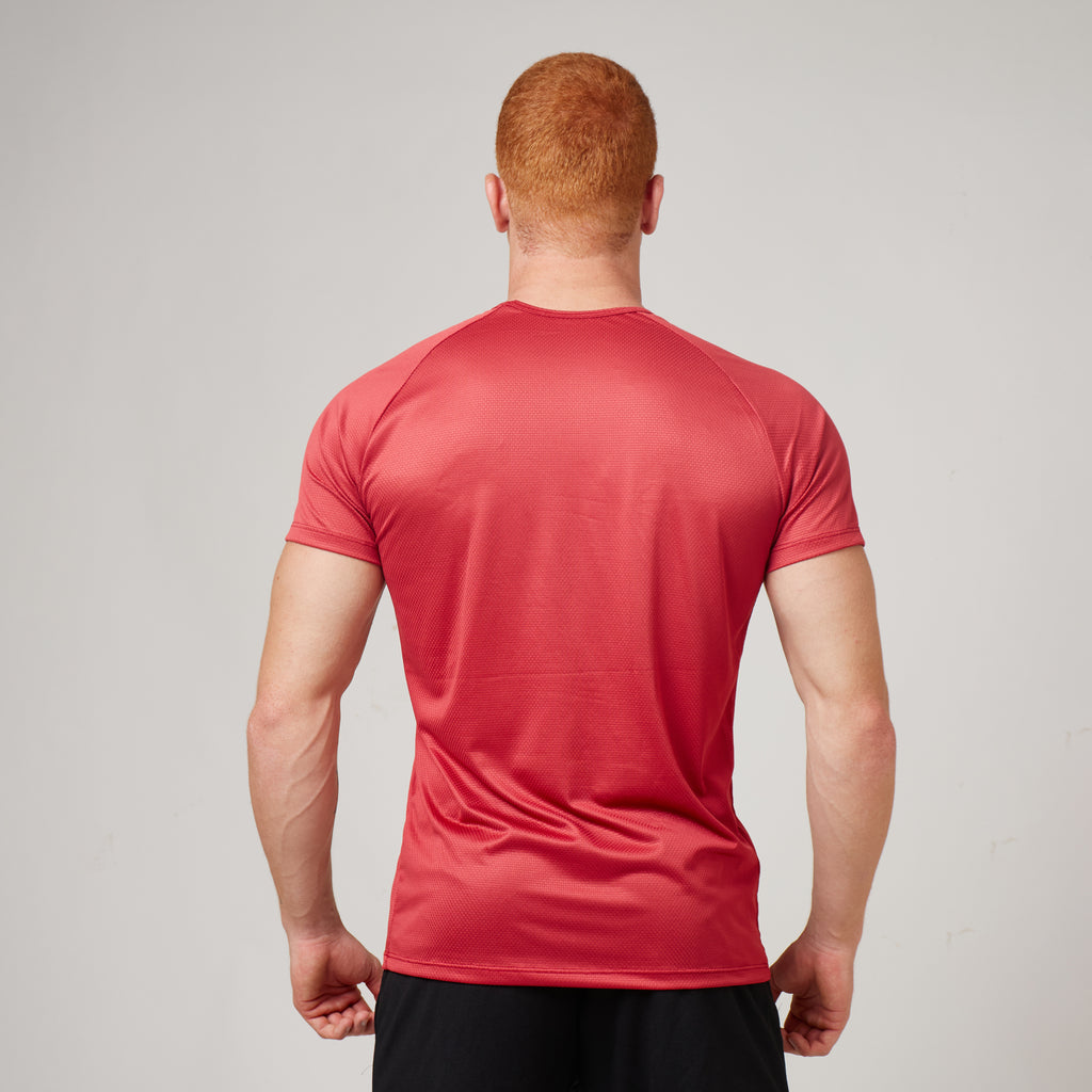Camiseta Dry Fit Parallel Line Vermelho Mercúrio