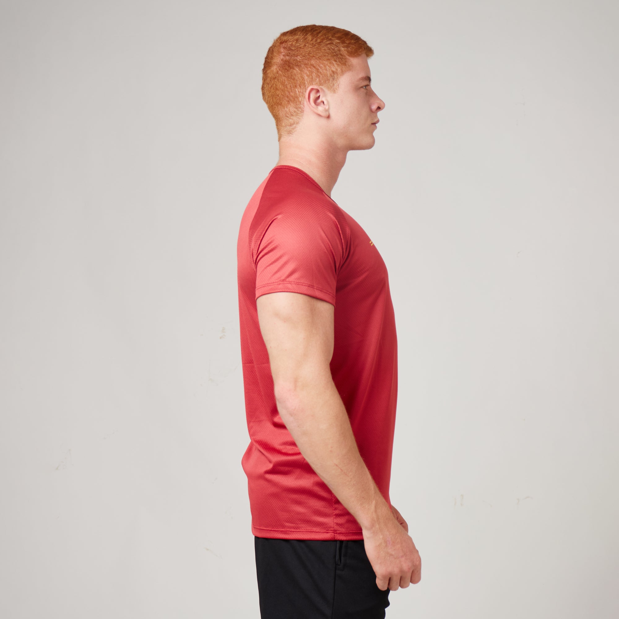 Camiseta Dry Fit Parallel Line Vermelho Mercúrio