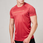 Camiseta Dry Fit Parallel Line Vermelho Mercúrio