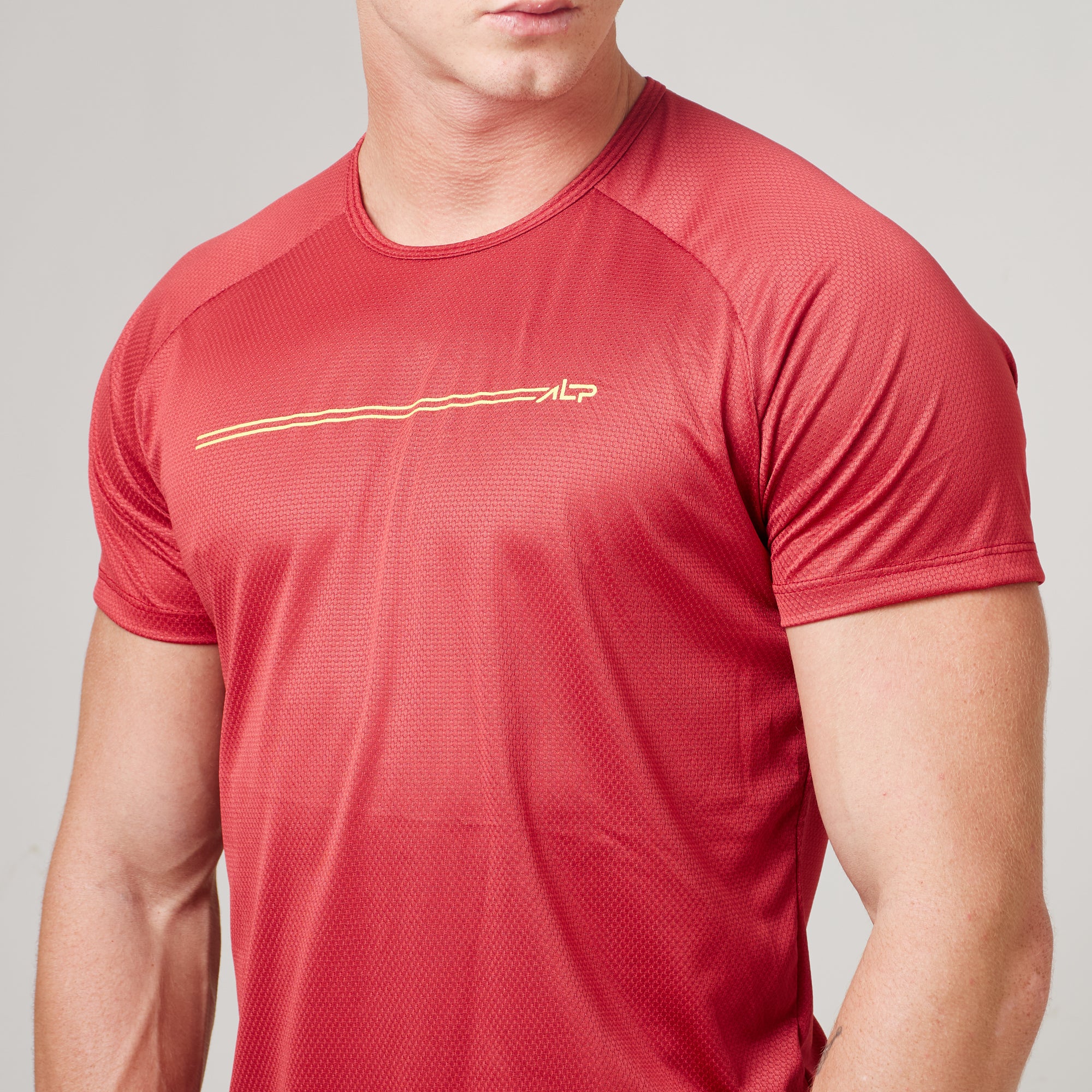 Camiseta Dry Fit Parallel Line Vermelho Mercúrio
