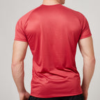 Camiseta Dry Fit Parallel Line Vermelho Mercúrio