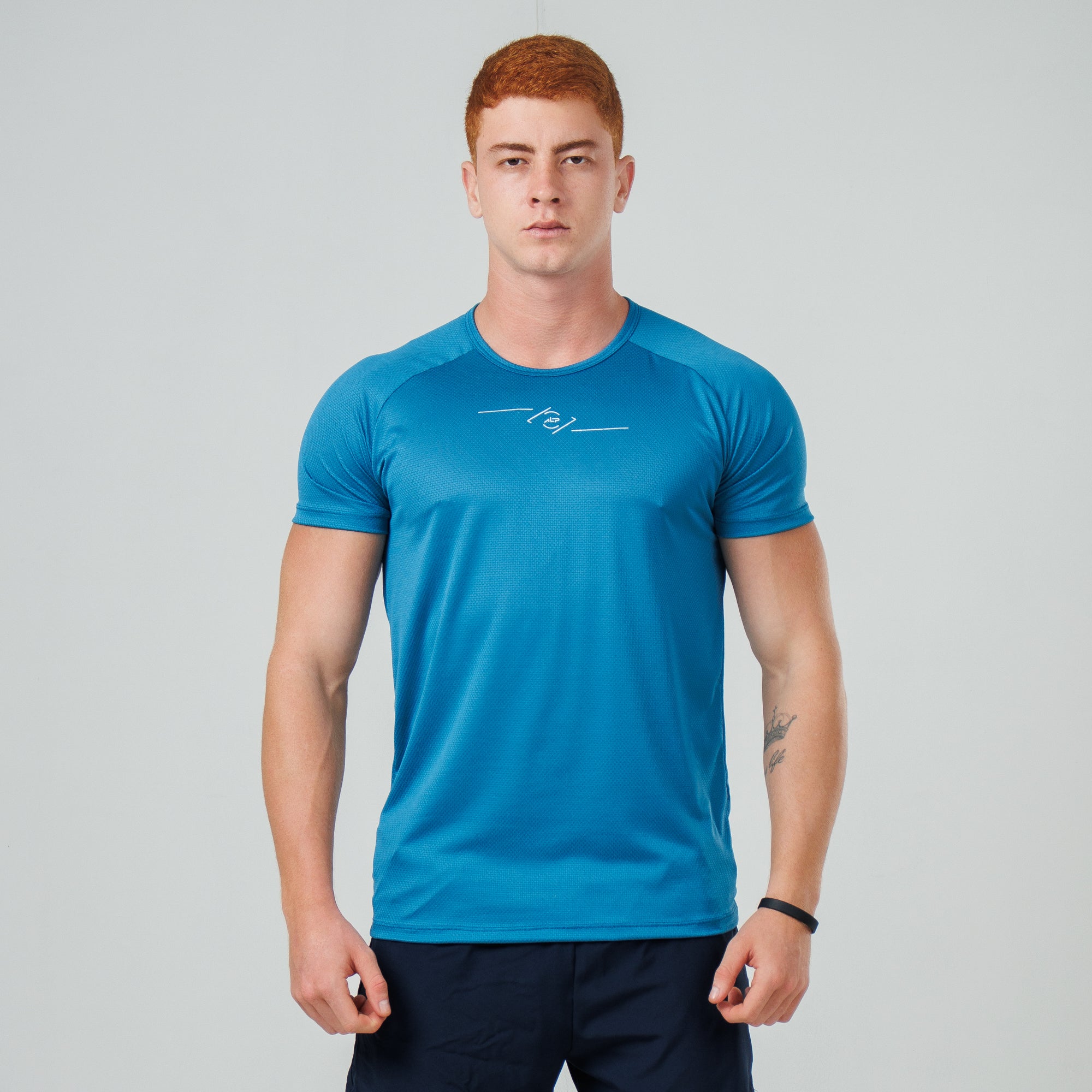 Camiseta Dry Fit  Progresso Azul Safira